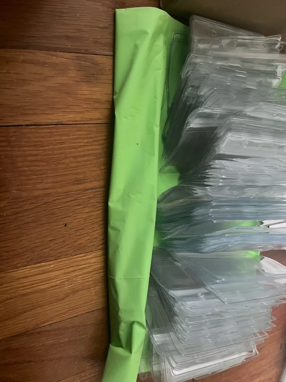 Clear Vinyl Badge horizontal Holder with clips